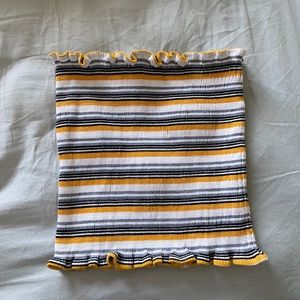 Striped Tube Top | Strapless Top